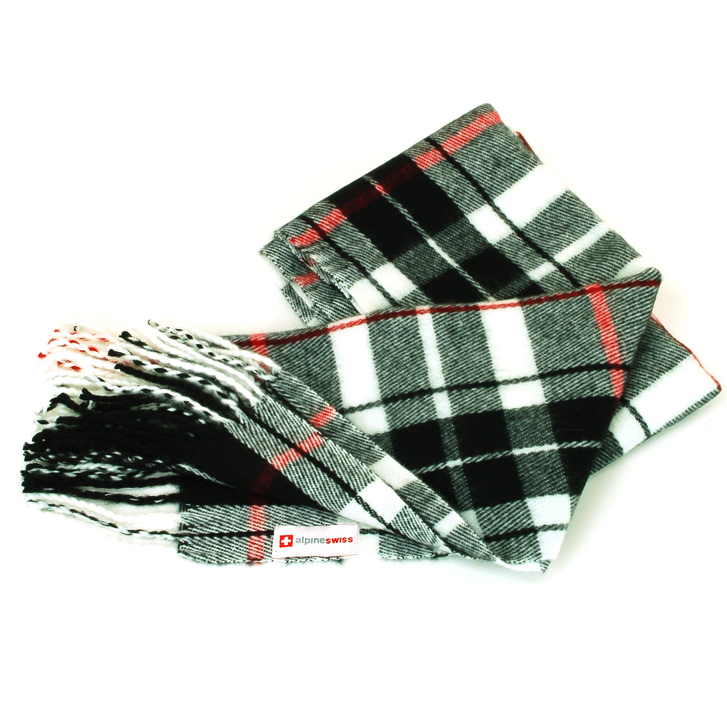 Alpine Swiss Mens Scarves Winter Scarf Plaid Long Stole Cowl Womens